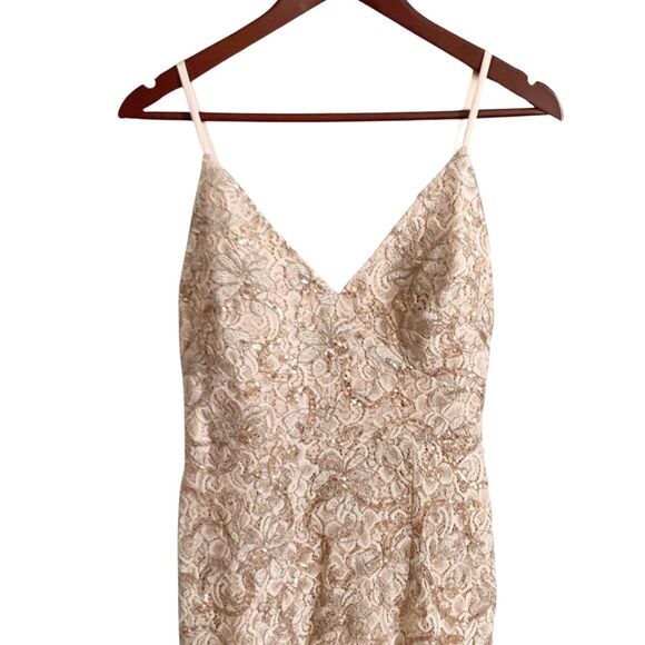 Vince Camuto Sequin Floral A Line Gown 6 NEW - Picture 3 of 7
